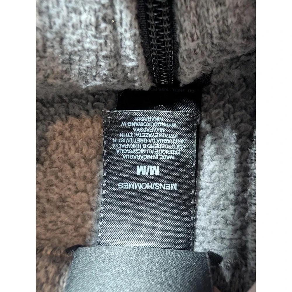 The North Face Pullover Mens Medium Gray Quarter Zip Fleece Sweatshirt Warm